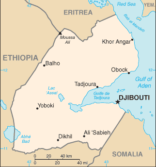 Map of Djibouti