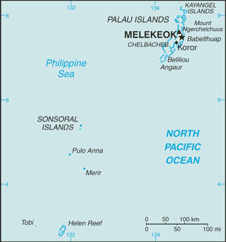 Map of Palau