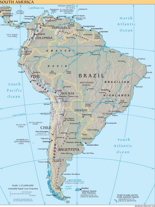 South America Map