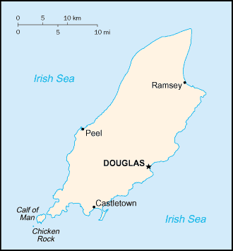 Map of Isle of Man